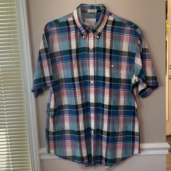 enro Shirts Enro Mens Xl Authentic Madras 0 Cotton Ss Plaid Shirt
